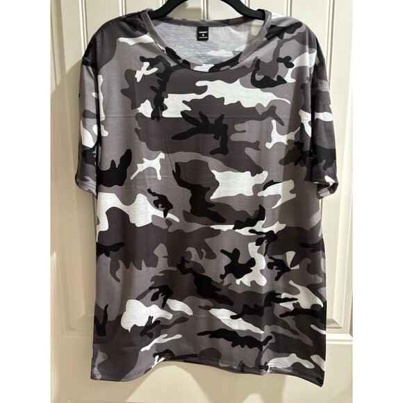 Manfinity Gray Camouflage Tee New Men’s Sz XL - Picture 1 of 5